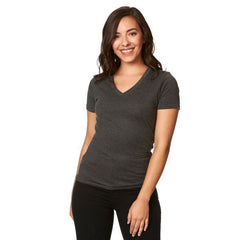 TRU-FIT WOMEN  V-NECK T-SHIRTS (4002) SOFT STYLE