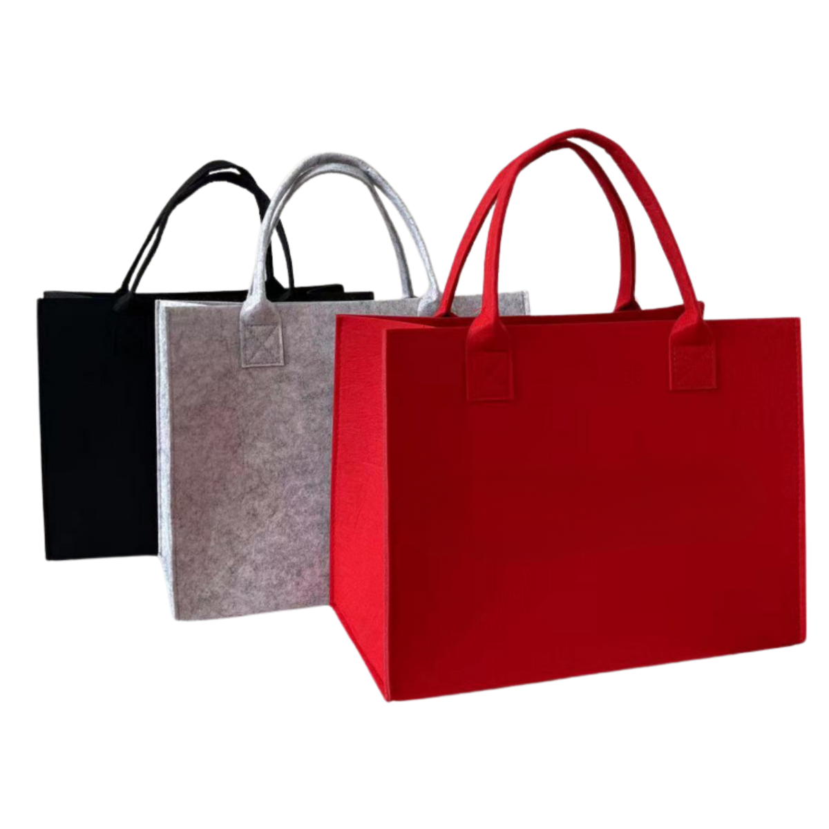Large Solid Color Felt Tote Bag (Deliver in 4-6 weeks)
