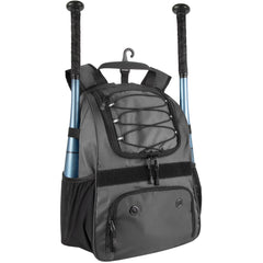 Baseball Backpacks with Bat, Ball & Shoe Compartment - Grey