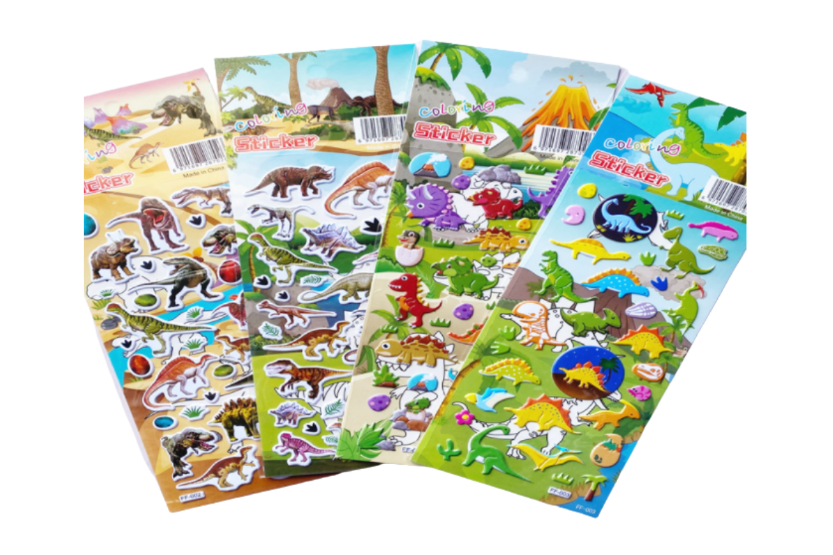 Dinosaurs Theme 3D Stickers