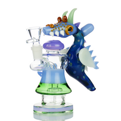 7" Dragon Water Pipe Hand Made Glass Art with 14mm Male Bowl