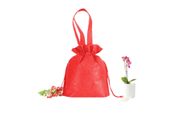 Chinese New Year Solid Colour Non-Woven Drawstring Bag