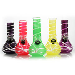 5" Mini Bong with Frosted Strips