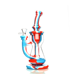 10" Silicone Glass Water Pipe with 14mm Male Bowl