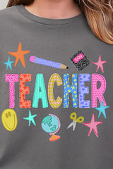 Classroom Charm Short Sleeve Relaxed Fit T-Shirt