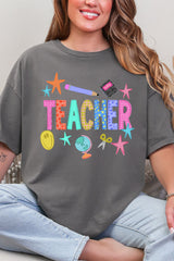 Classroom Charm Short Sleeve Relaxed Fit T-Shirt