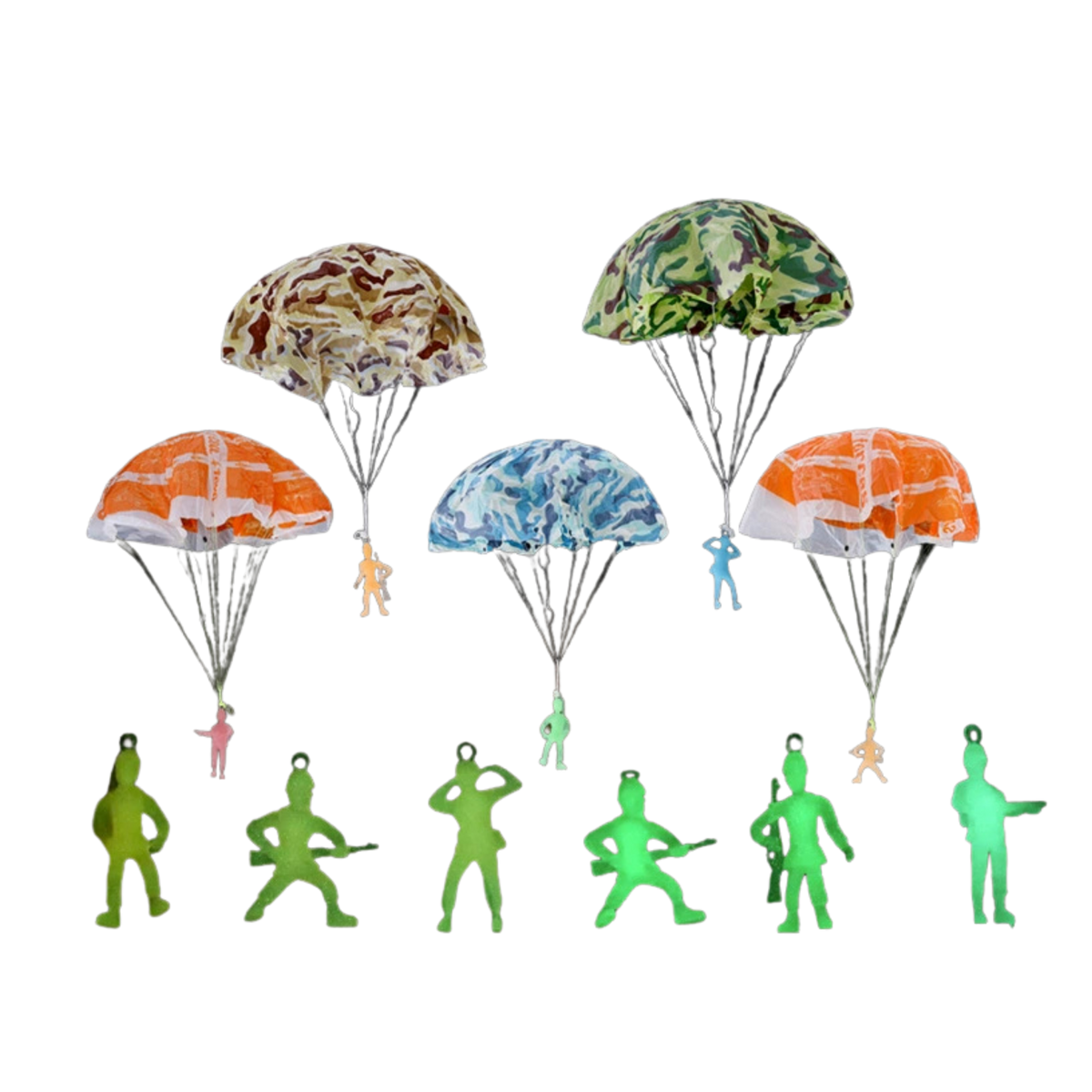 Glow in the Dark Parachute Soldier Toy