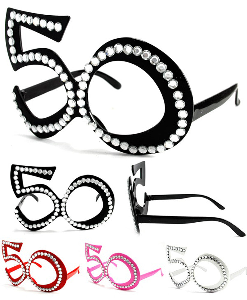 FIFTY 50'S PARTY GLASSES (Sold by the piece or dozen )