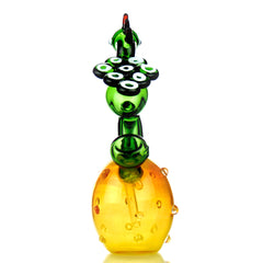 10" Peacock Art Water Pipe Bong Bowl Attached
