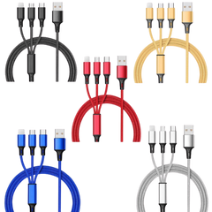 Retractable 3-in-1 Charging Cable (Deliver in 4-6 weeks)
