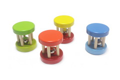 Wooden Five Pillar Rattle Rollers