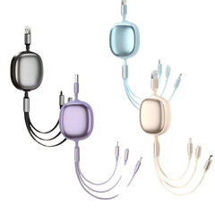 Macaron 3-in-1 Retractable Charging Cable (Deliver in 4-6 weeks)