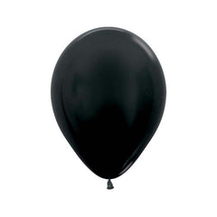 Black Pearlized Latex Balloons 5" (100 PACK)