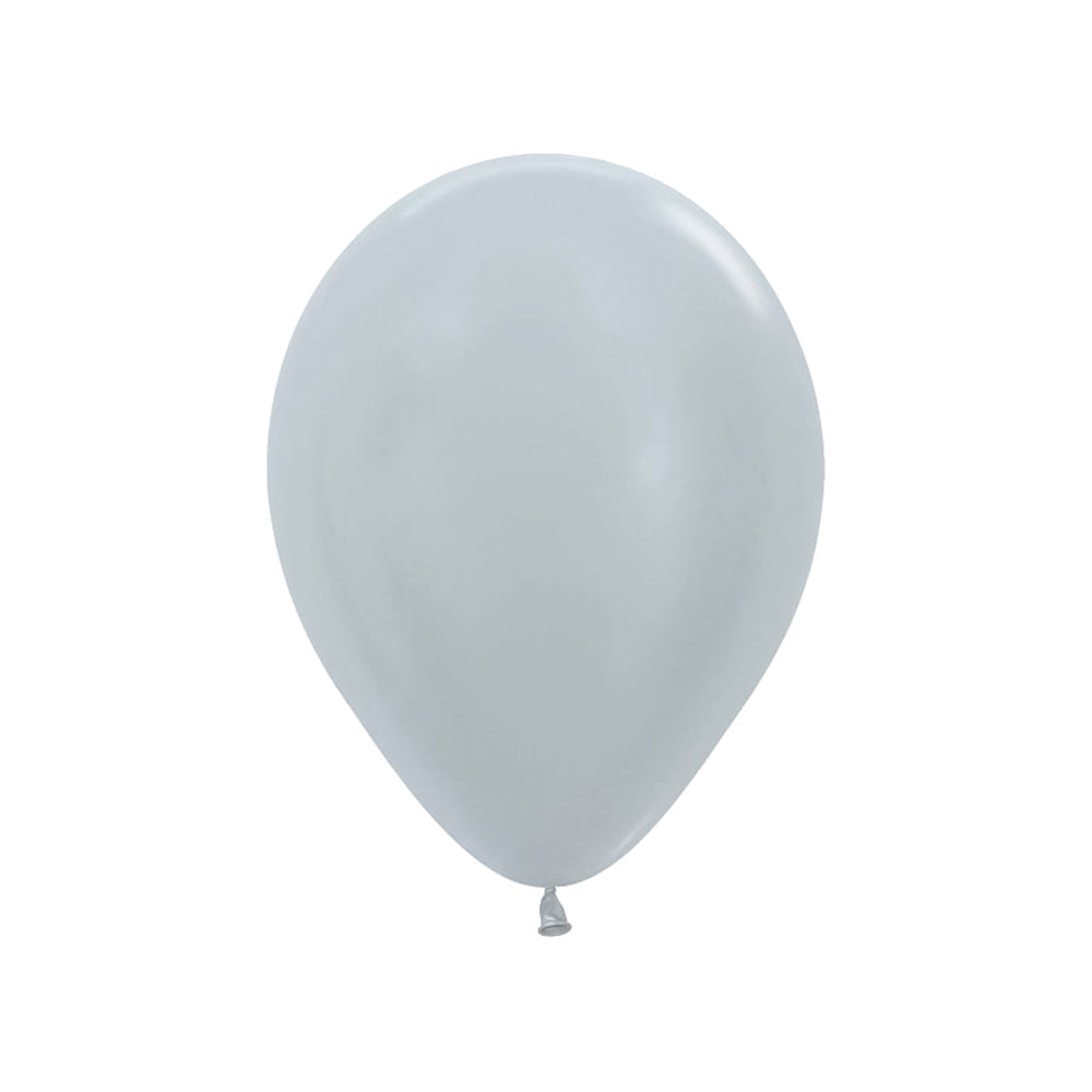 Silver Latex Balloons 11" (25 PACK)