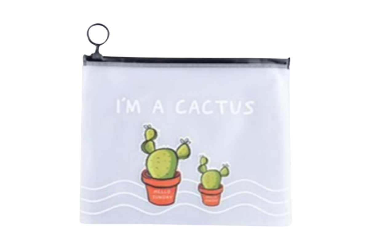2 Cactus Plants Design Zip Case