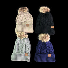 Ladies Winter Beanie  Pom Pom