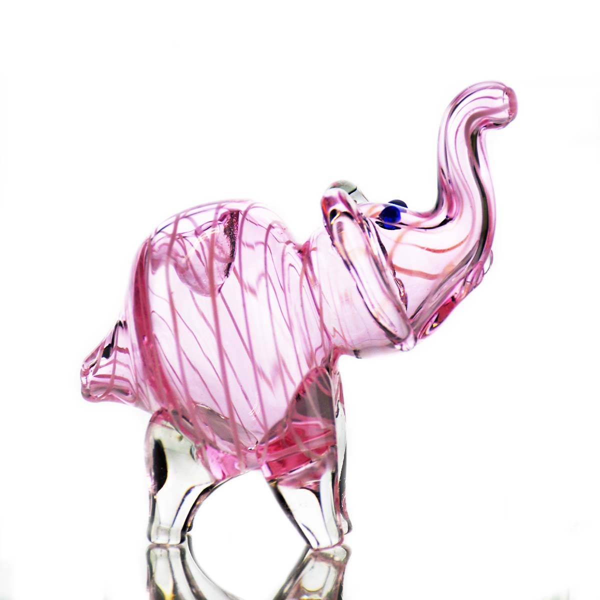 4" Pink Tube Elephant Hand Pipe