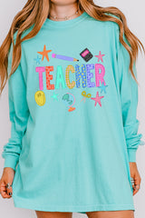 Classroom Charm Comfort Colors Heavyweight Long Sleeve T-Shirt
