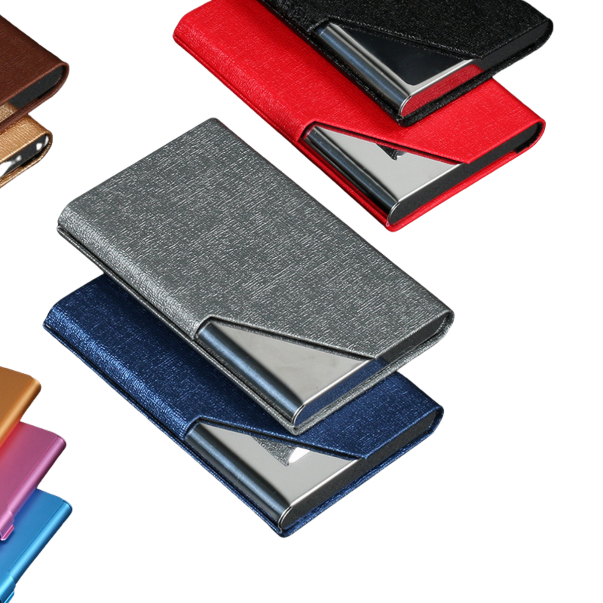 Metallic Leather Card Holder (Deliver in 4-6 weeks)