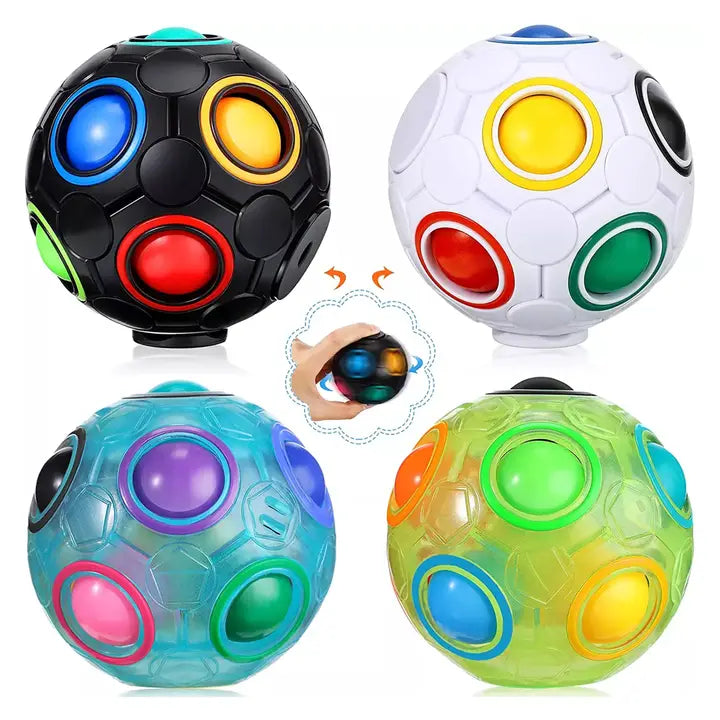 Glow Puzzle Fidget Ball Kids Toy- Assorted