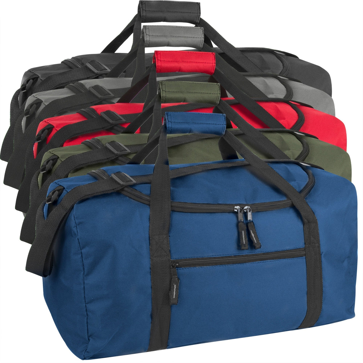 20-Inch Bulk Duffle Bag - 5 Assorted or Single Colors