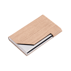 Stainless Steel Wood Grain Card Holder (Deliver in 4-6 weeks)