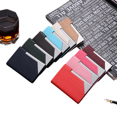 Stainless Steel Wood Grain Card Holder (Deliver in 4-6 weeks)