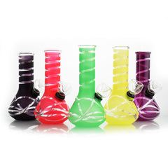 5" Mini Bong with Frosted Strips