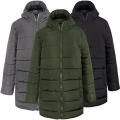 Youth Winter Hooded Puffer Coat - 3 Colors