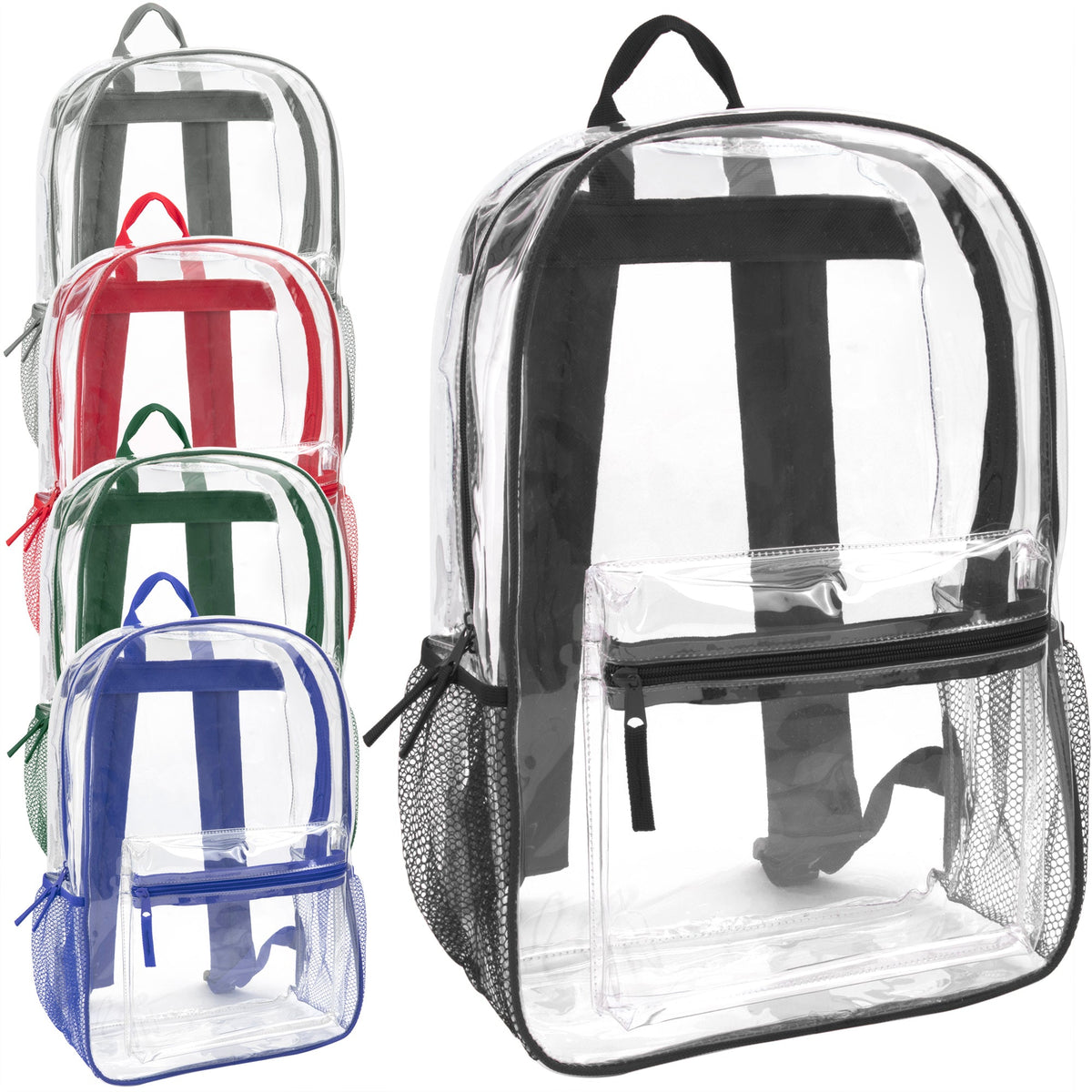 17-Inch Bulk Classic Clear Backpack