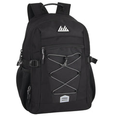 19-Inch Bulk Bungee Jacquard Backpack with Padded Laptop Section