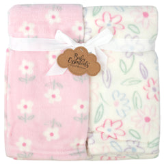 Bulk Baby Plush Themed Blankets 2-Pack 36" x 30"