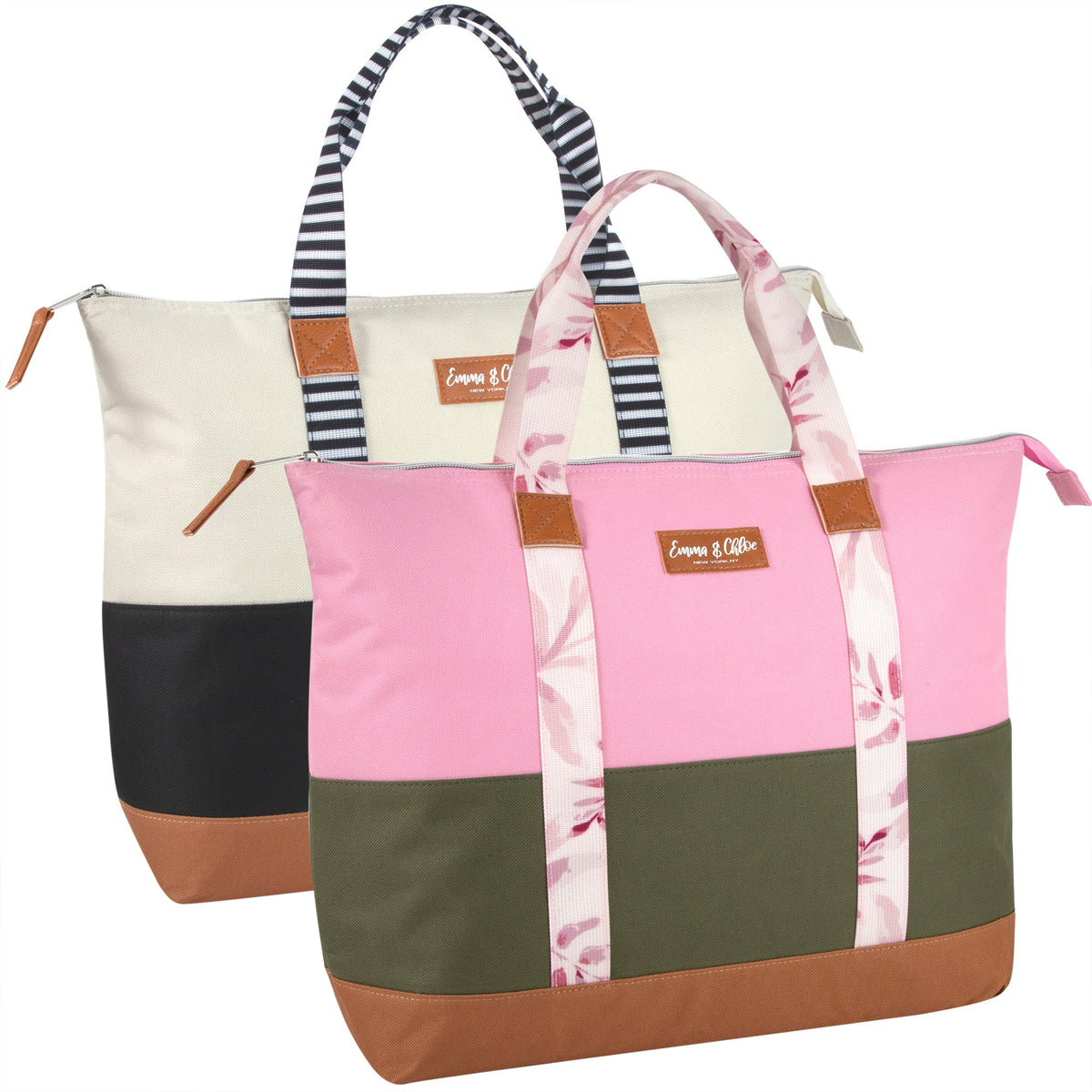 Color Block Cooler Lunch Tote