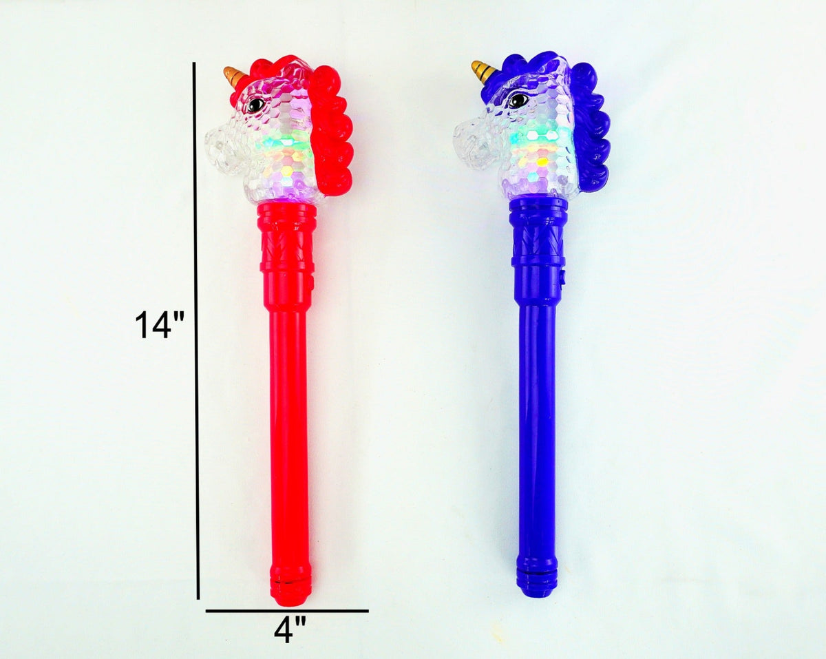 Flashing Musical Spinning Unicorn Wand