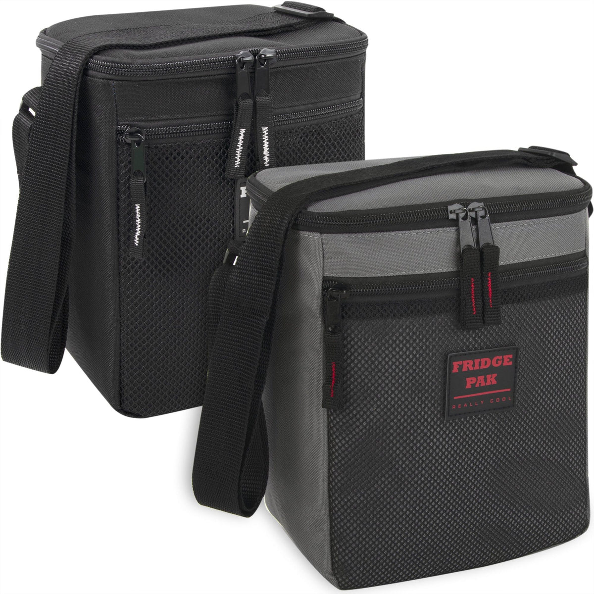Fridge Pak 6-Can Cooler Bag With Front Mesh Pocket