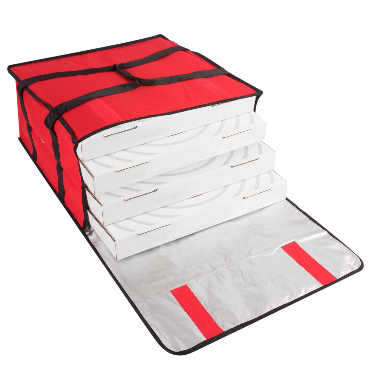 Trailmaker Insulated Pizza Carrier with Handle - Red