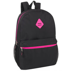 19-Inch Bulk Lash Tab Backpack w Side Mesh Pockets - Girls Colors