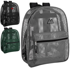 17-Inch Bulk Trailmaker Premium Mesh Backpack - 3 Dark Colors