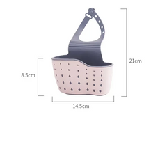 1007GG 1Pcs Kitchen Accessories Utensils Organizer Adjustable Snap Sink Soap Sponge Holder Kitchen Hanging Drain Basket Kitchen Gadgets