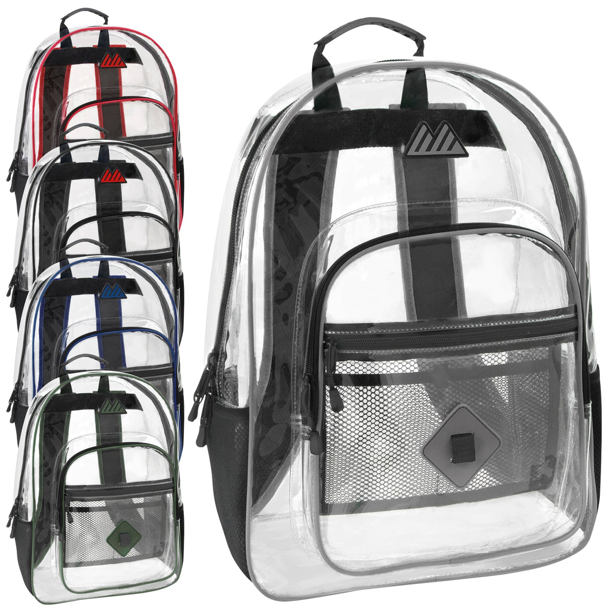 18-Inch Bulk Summit Ridge Clear Backpack