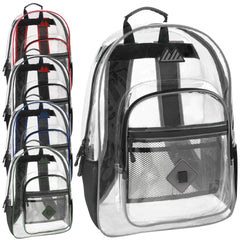 18-Inch Bulk Summit Ridge Clear Backpack
