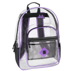 18-Inch Bulk Summit Ridge Clear Backpack - Girls Colors