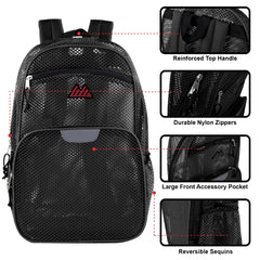 18-Inch Bulk Trailmaker Pro Jersey Reflective Mesh Backpack - Boys Colors