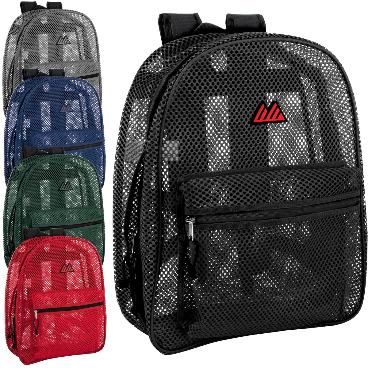 17-Inch Bulk Trailmaker Premium Mesh Backpack - 5 Colors