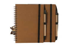 Kraft Ring Notebook With Pen
