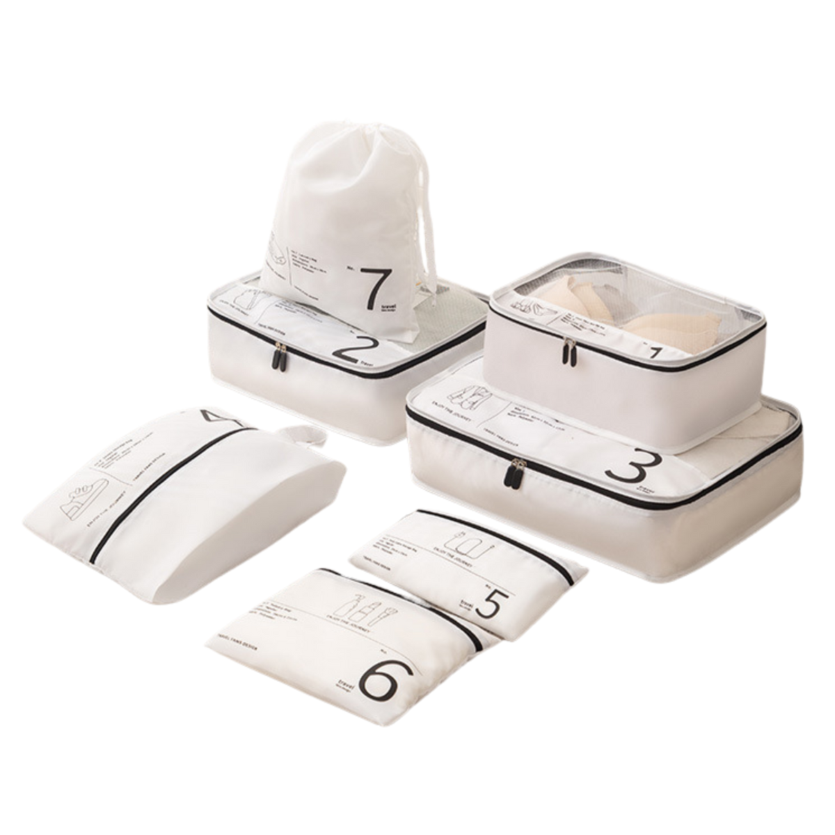 7pc Suitcase Storage Bag Set (Deliver in 4-6 weeks)