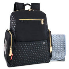 Fisher Price Bulk Gemma Fastfinder Diaper Backpack  + Changing Pad Set - Black