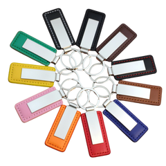 Rectangular Clip Leather Keychain (Deliver in 4-6 weeks)