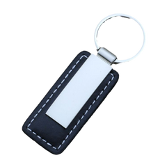 Rectangular Clip Leather Keychain (Deliver in 4-6 weeks)