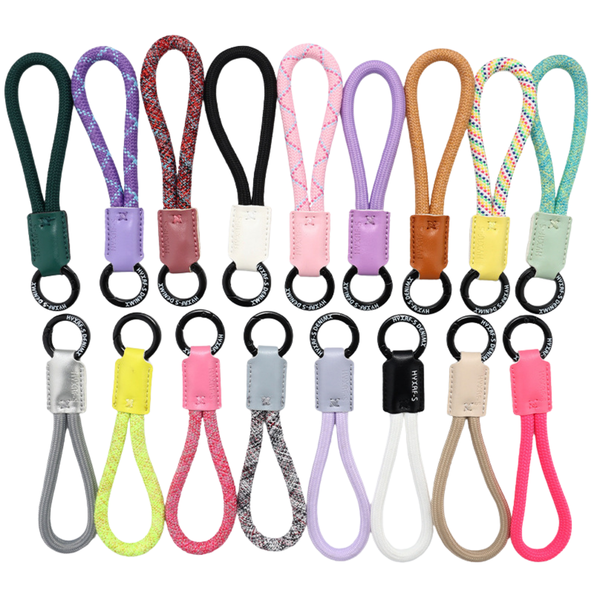 Leather Nylon Rope Keychain (Deliver in 4-6 weeks)